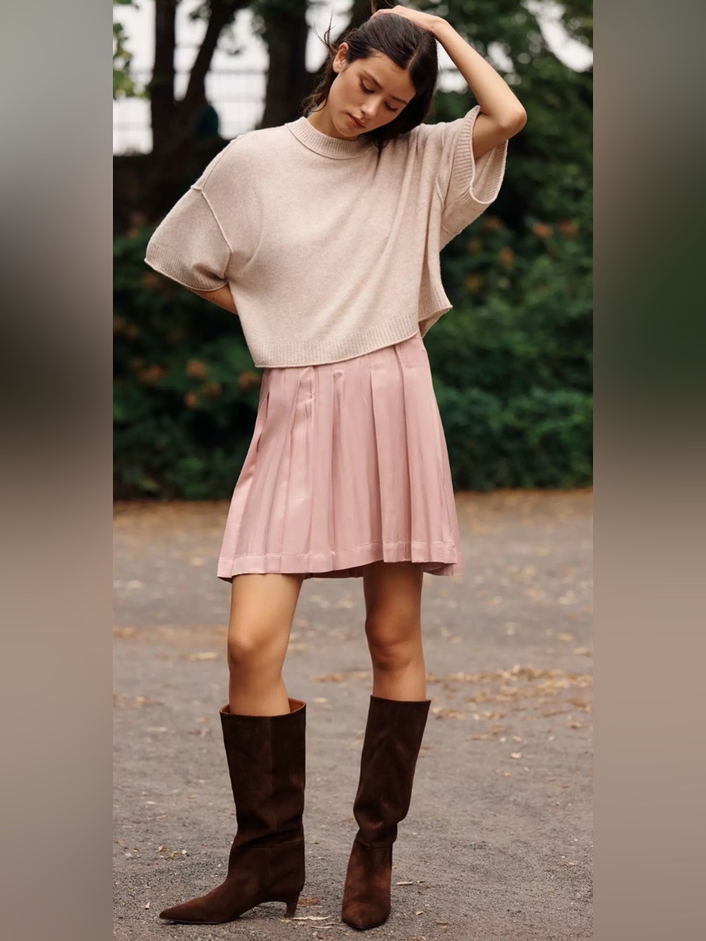 Goldie Wool Cashmere Twofer Dress